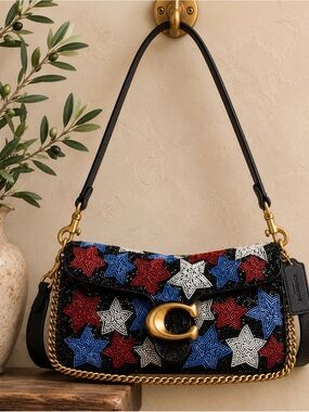 Coach Beaded Star Tabby 26 - Americana Collection. NWT ! RARE!